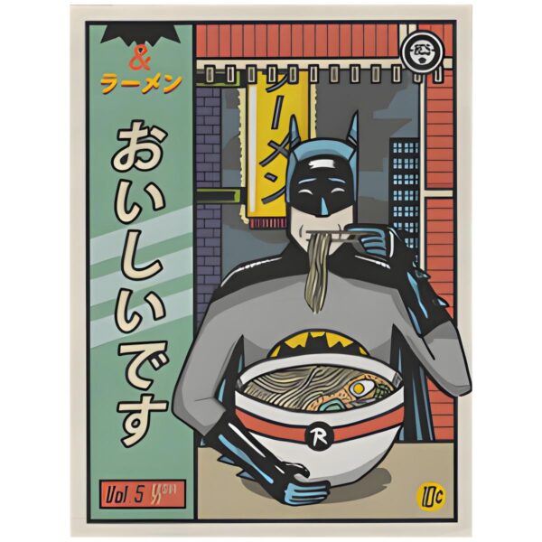 Batman Ramen Fun Comic Parody PNG