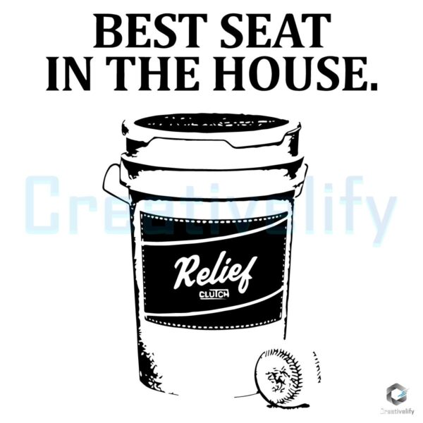 Best Seat in the House Baseball Clutch SVG Design