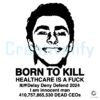 Born to Kill Healthcare Luigi Mangione SVG Design