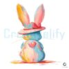 Brushstroke Style Cute Bunny PNG