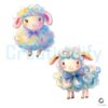 Brushstroke Style Cute Sheep PNG