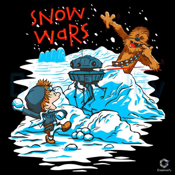 Calvin and Hobbes Snow Wars Comics PNG Image