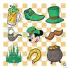 Checkered Mickey Leprechaun PNG Items for a Lucky Look