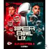Chiefs vs Eagles Super Bowl LIX PNG Sunday Feb 9