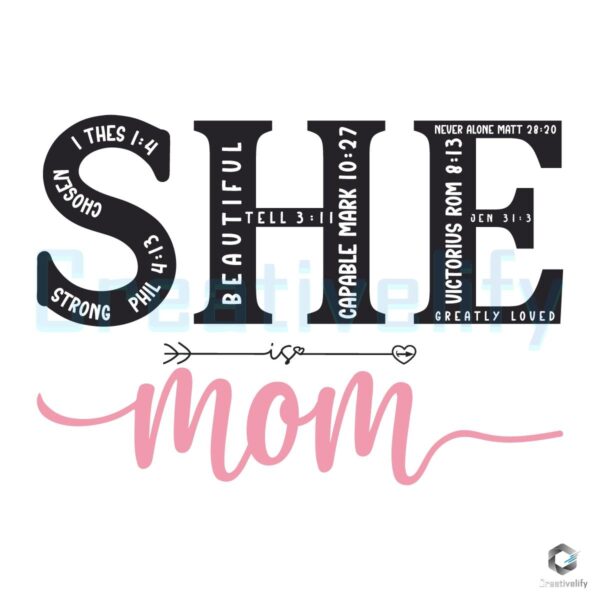 Christian Mom PNG for a Blessed Mothers Day
