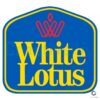 Elegant White Lotus Hotel Logo in SVG Format