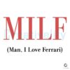 Ferrari Fanatic MILF SVG Design