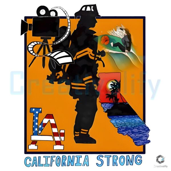 Firefighter Relief Strong in Los Angeles California SVG