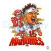 Funny Vintage Patrick Mahomes 15 Kansas City Chiefs PNG