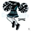 Girls Toddler Eagles Cheerleader PNG Midnight Green Spirit