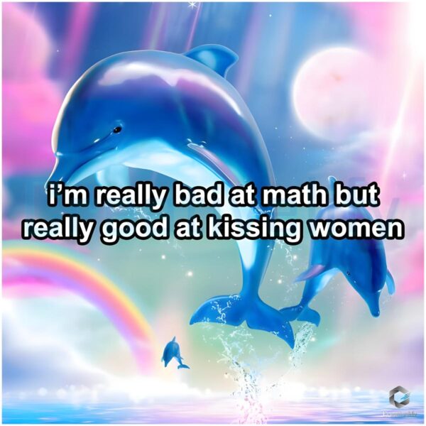 Great at Kissing Not at Math Fun PNG Design