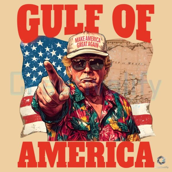 Gulf of America Funny Trump Make America Great Again PNG