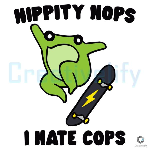 Hoppin Mad I Dislike Cops SVG Design