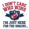 Im Just Here for the Snacks SVG Game Day Fun