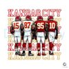Kansas City Stars Mahomes Kelce Jones Pacheco PNG