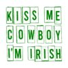 Kiss Me Cowboy Im Irish Western St Patricks Day PNG