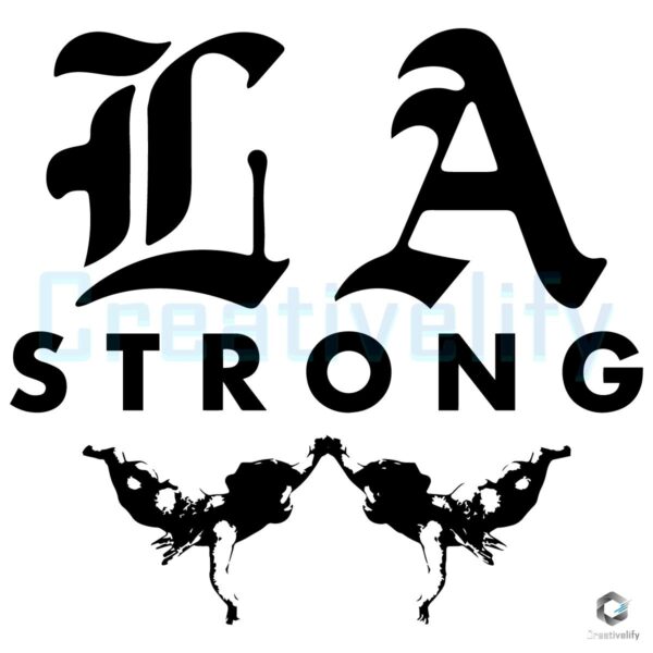 La Strong Two Angel Wildfires SVG Design