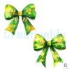 Lucky Clover Coquette Bow St Patricks Day SVG PNG