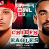 Mahomes vs Hurts Super Bowl LIX Showdown Chiefs Eagles PNG