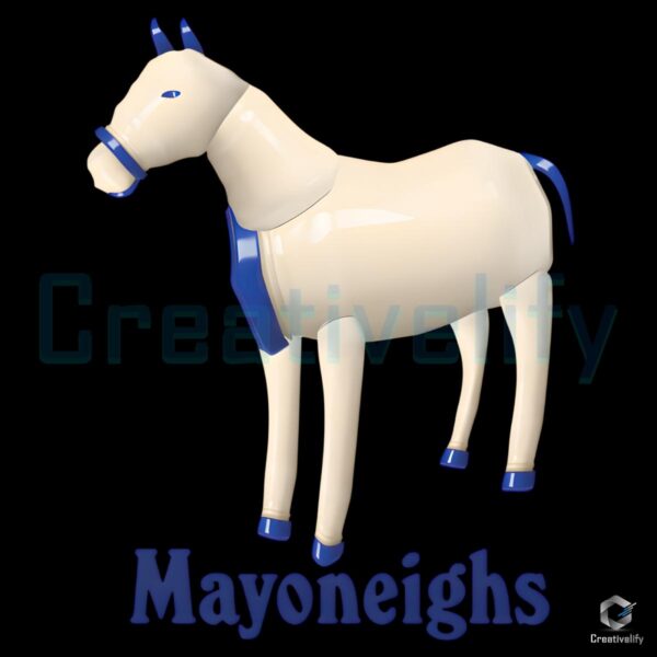 Mayoneighs Funny Meme PNG for Horse Lovers