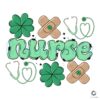 Nurse St Patricks Day PNG Shamrocks Stethoscope Design