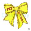 Personalized Softball Bow PNG with Name Number