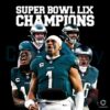 Philadelphia Eagles Super Bowl LIX Champions Players PNG