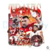 Retro 90s Travis Kelce KC Chiefs Football Player SVG PNG