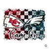 Retro Checkered PNG Eagles vs Chiefs Throwback Design