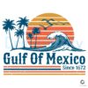 Retro Sunset Gulf of Mexico SVG Since 1672