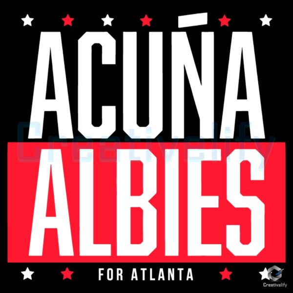 Ronald Acuña Jr Ozzie Albies SVG Atlanta Braves Duo