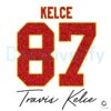 Sparkly Travis Kelce Kansas City Chiefs 87 PNG