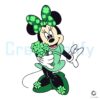 St Patricks Day Minnie Bow with FourLeaf Clover SVG