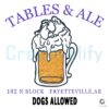 Tables and Ale SVG DogFriendly Spot in N Block Fayetteville AR