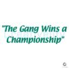 The Gang Wins a Championship Philadelphia Eagles SVG