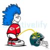 Thing One Chiefs SVG Pissing on Philadelphia Eagles