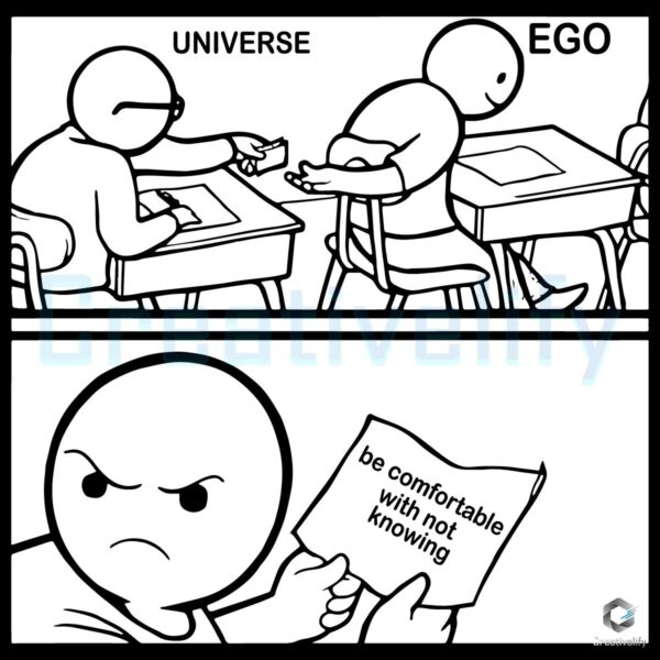 Universe Ego Funny Meme SVG Embrace the Unknown with Confidence