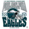 Vintage LIX Super Bowl 2025 Eagles Champions SVG PNG