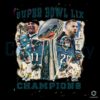Vintage Philadelphia Eagles Super Bowl Champions SVG PNG