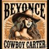 Western Vintage Style Beyonce Cowboy Carter Music Tour PNG