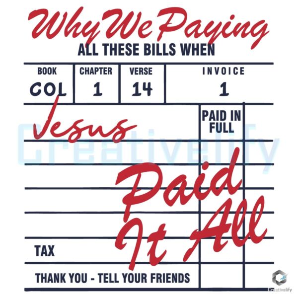 Why We Pay vs Paid It All SVG A Powerful Comparison