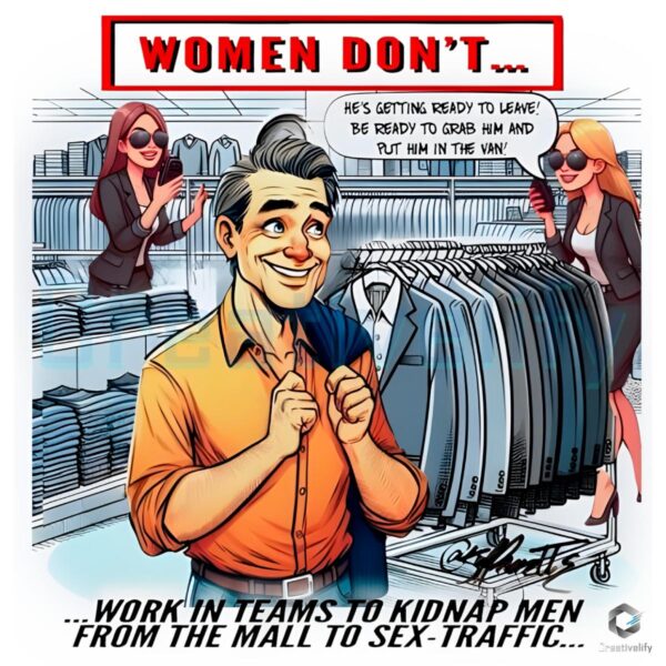 Women Arent Funny Meme PNG Hilarious Bold Design