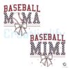 Baseball Mama Mimi Coquette Bow PNG Design