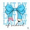 Blue Coquette Bow PNG for the Last Day of School Fun