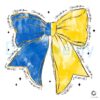 Blue Yellow Bow PNG I Stand With Ukraine
