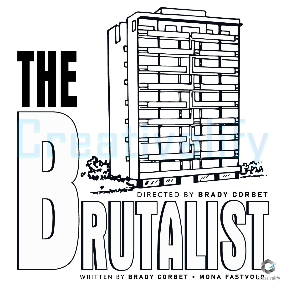 Brutalist Architect Movie SVG Design Brutalist Architect Movie SVG Design