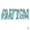 Coquette Bow PNG with Checkered Autism Design