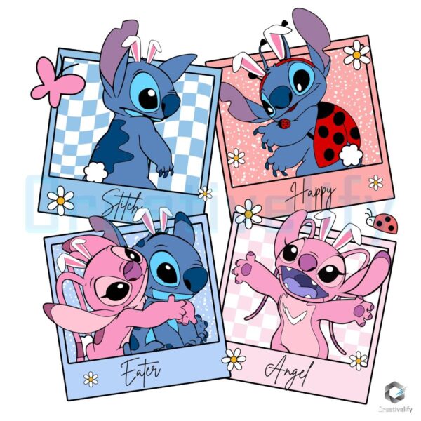 Disney Stitch Angel Bunny PNG Images