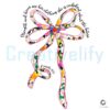 Floral Coquette Bow PNG Strength Honor in Every Stitch