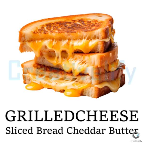 Grilled Cheese with Cheddar Butter Tasty PNG Image